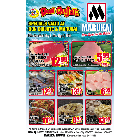 Seafood Flyer Wed, May 1, 2024 - Tues, May 7, 2024