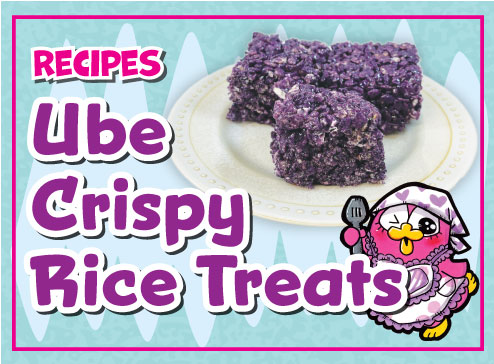 Ube Crispy Rice Treat