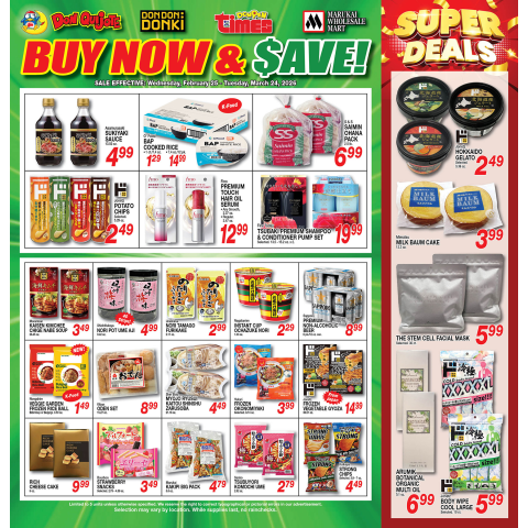 Buy Now and Save Flyer Wed, Feb 25, 2026 - Tue, Mar 24, 2026