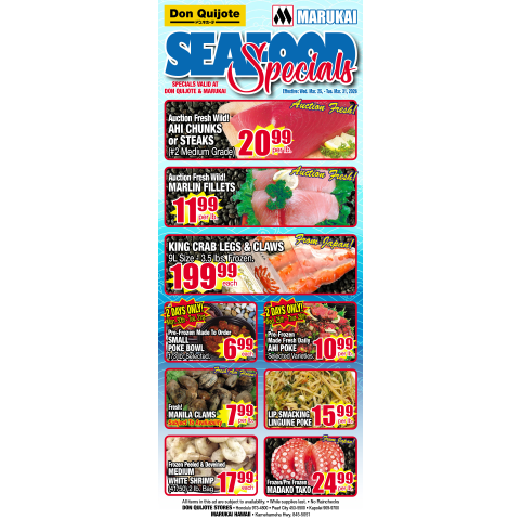 Seafood Flyer Wed, Mar 25, 2026 - Tue, Mar 31, 2026