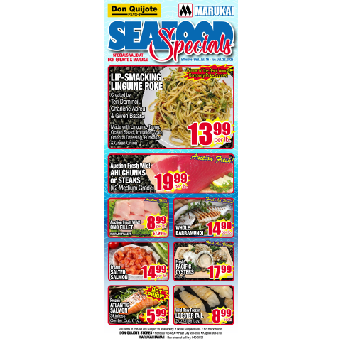 Seafood Flyer Wed, July 16, 2025 - Tue, July 22, 2025	