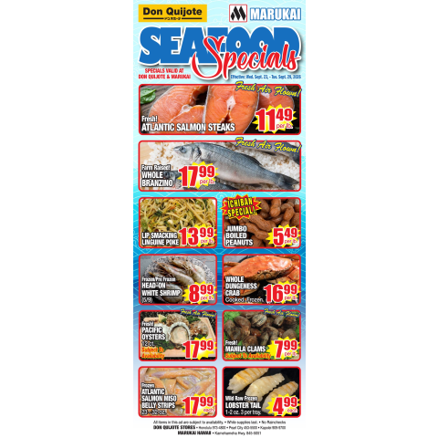 Seafood Flyer Wed, Sep 23, 2026 - Tue, Sep 29, 2026