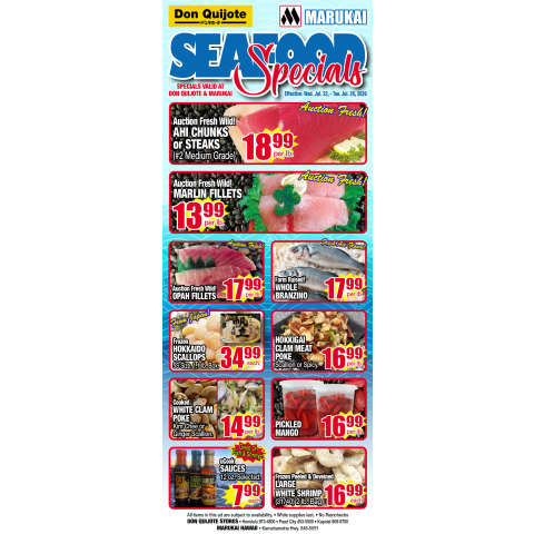 Seafood Flyer Wed, Jul 22, 2026 - Tue, Jul 28, 2026