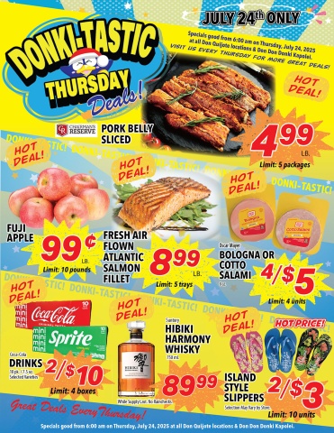 Donki-Tastic Thursday Flyer, Jul 24, 2025