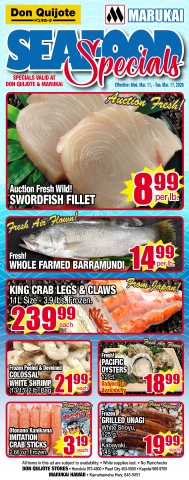 Seafood Flyer Wed, Mar 11, 2026 - Tue, Mar 17, 2026