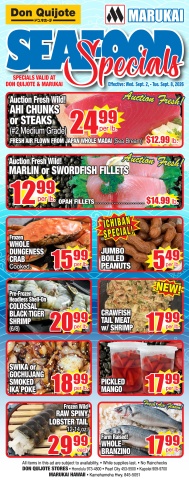 Seafood Flyer Wed,  Sep 2, 2026 - Tue, Sep 8 2026