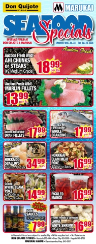 Seafood Flyer Wed, Jul 22, 2026 - Tue, Jul 28, 2026