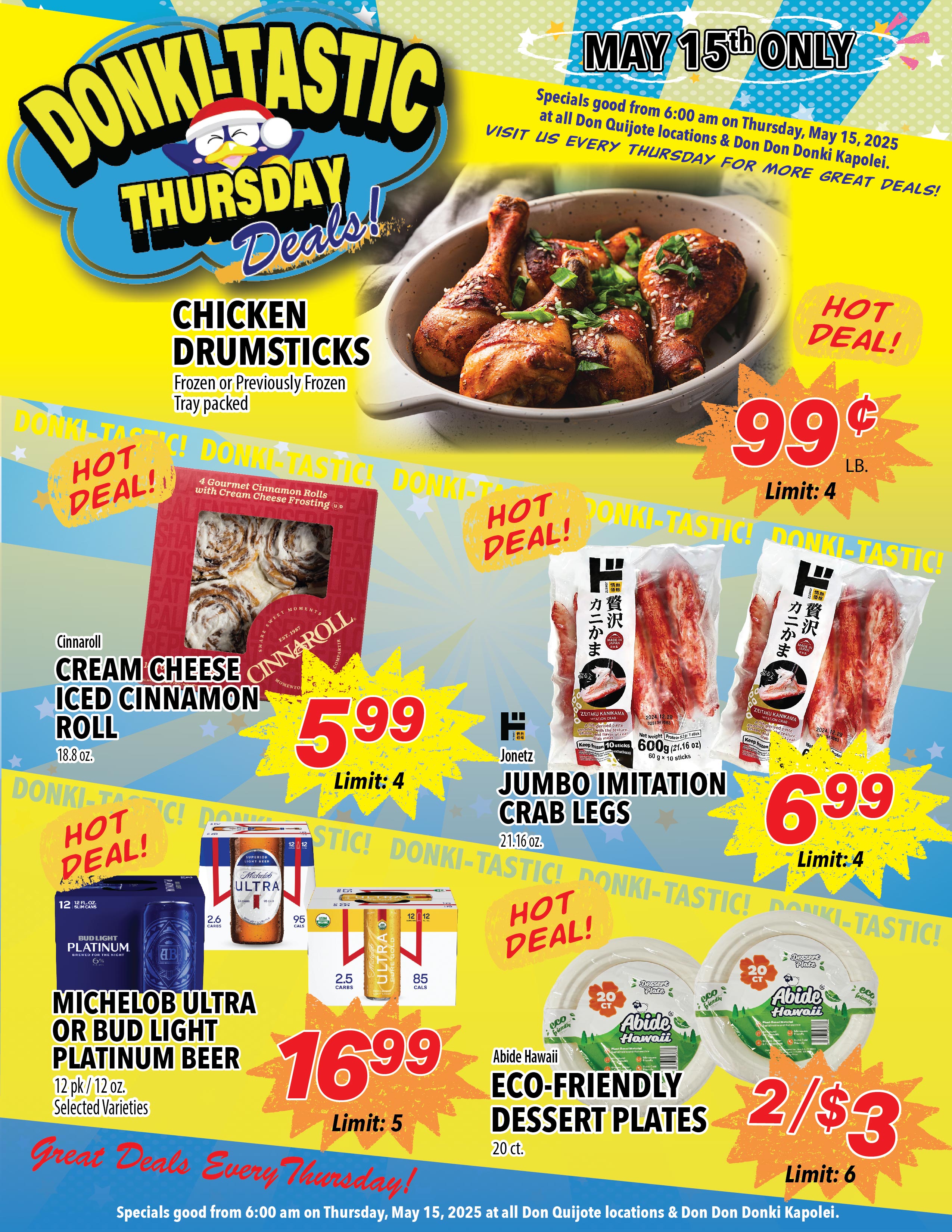 Donki-Tastic Thursday Flyer, May 15, 2025
