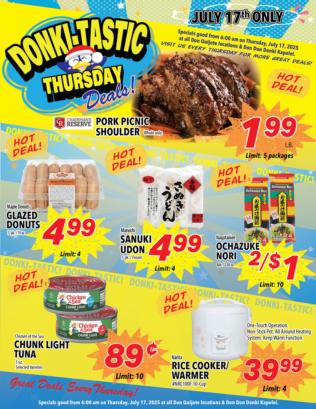Donki-Tastic Thursday Flyer, Jul 17, 2025