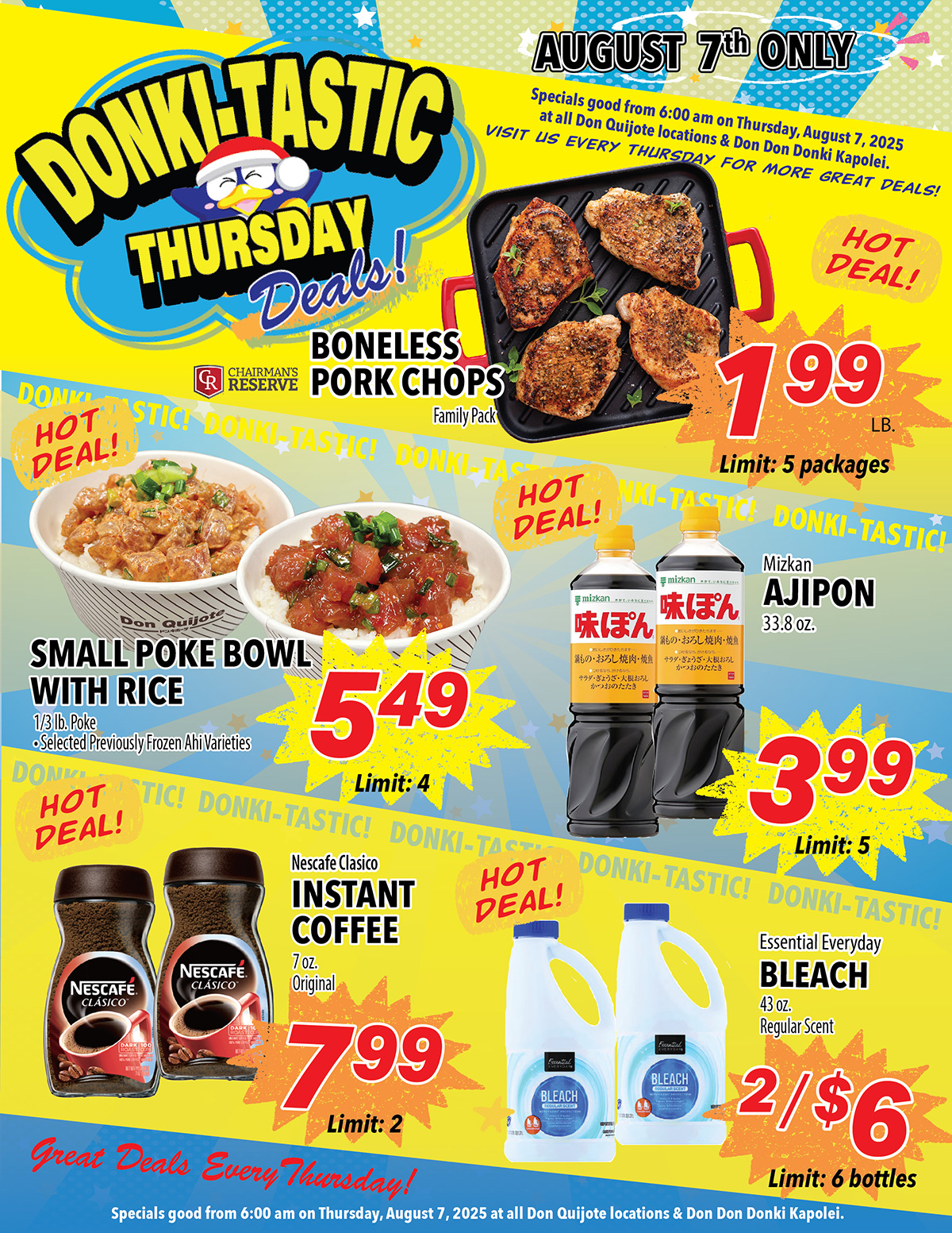 Donki-Tastic Thursday Flyer, Aug 07, 2025