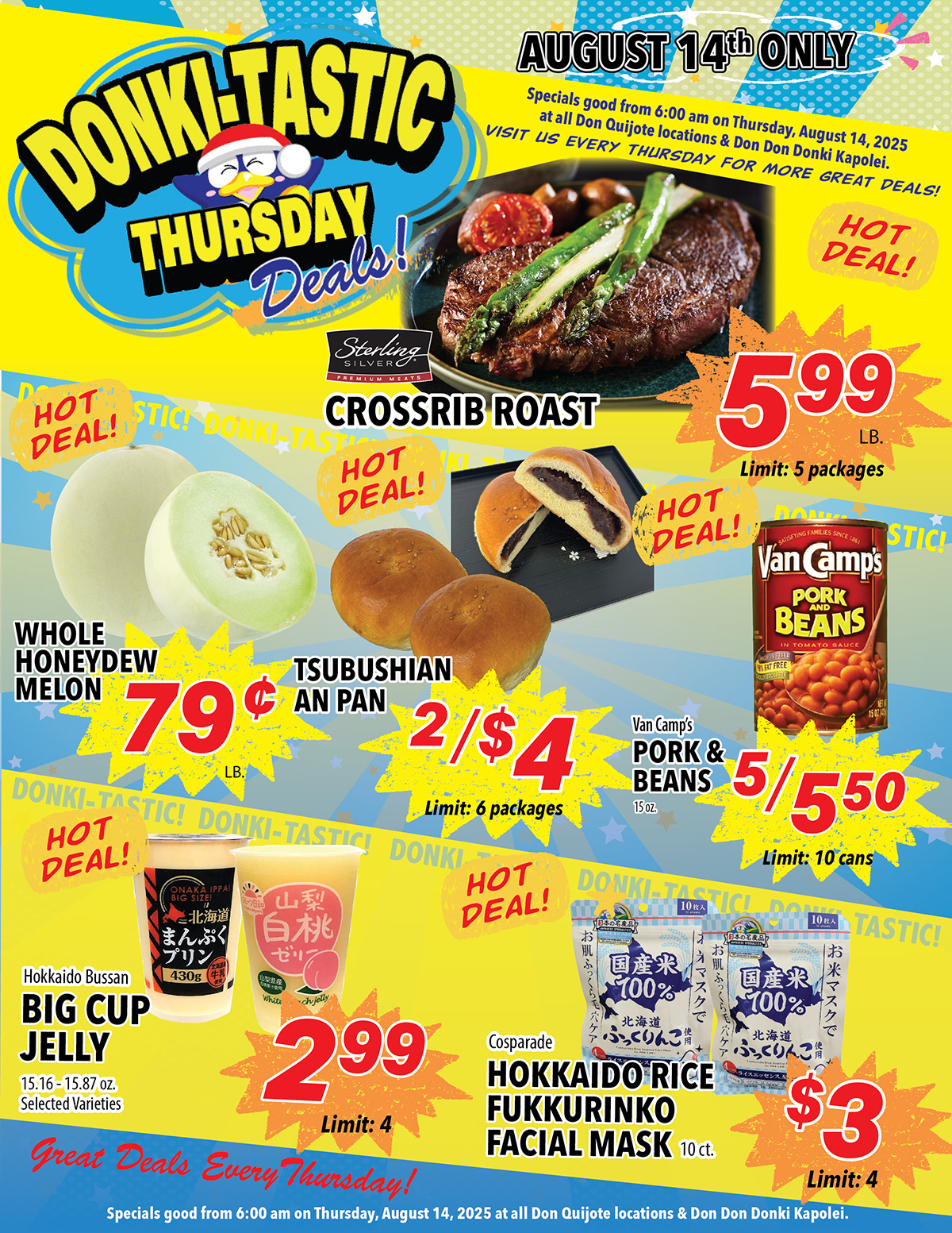 Donki-Tastic Thursday Flyer, Aug 14, 2025