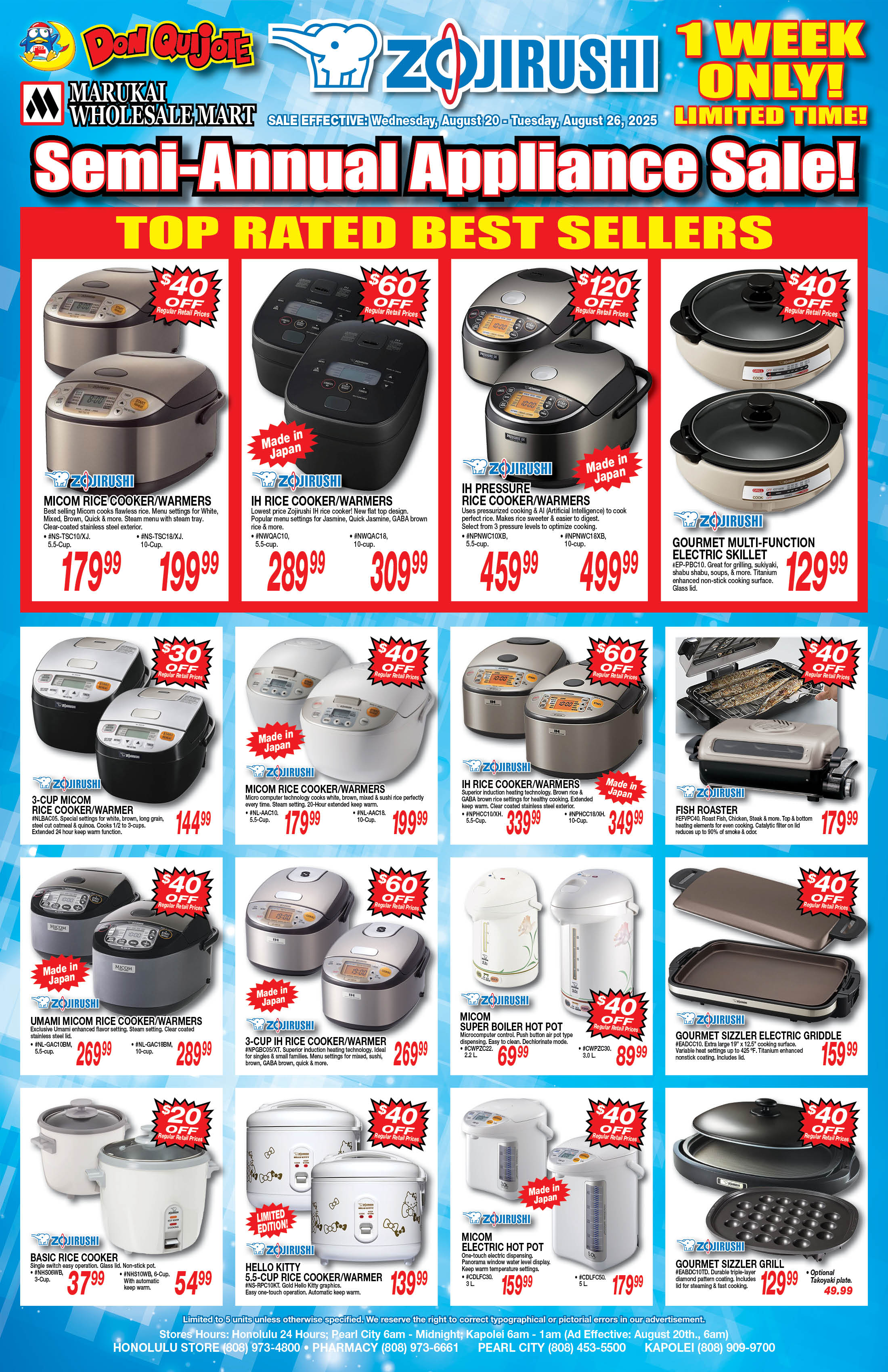 Zojirushi Semi-Annual Appliance Sale!