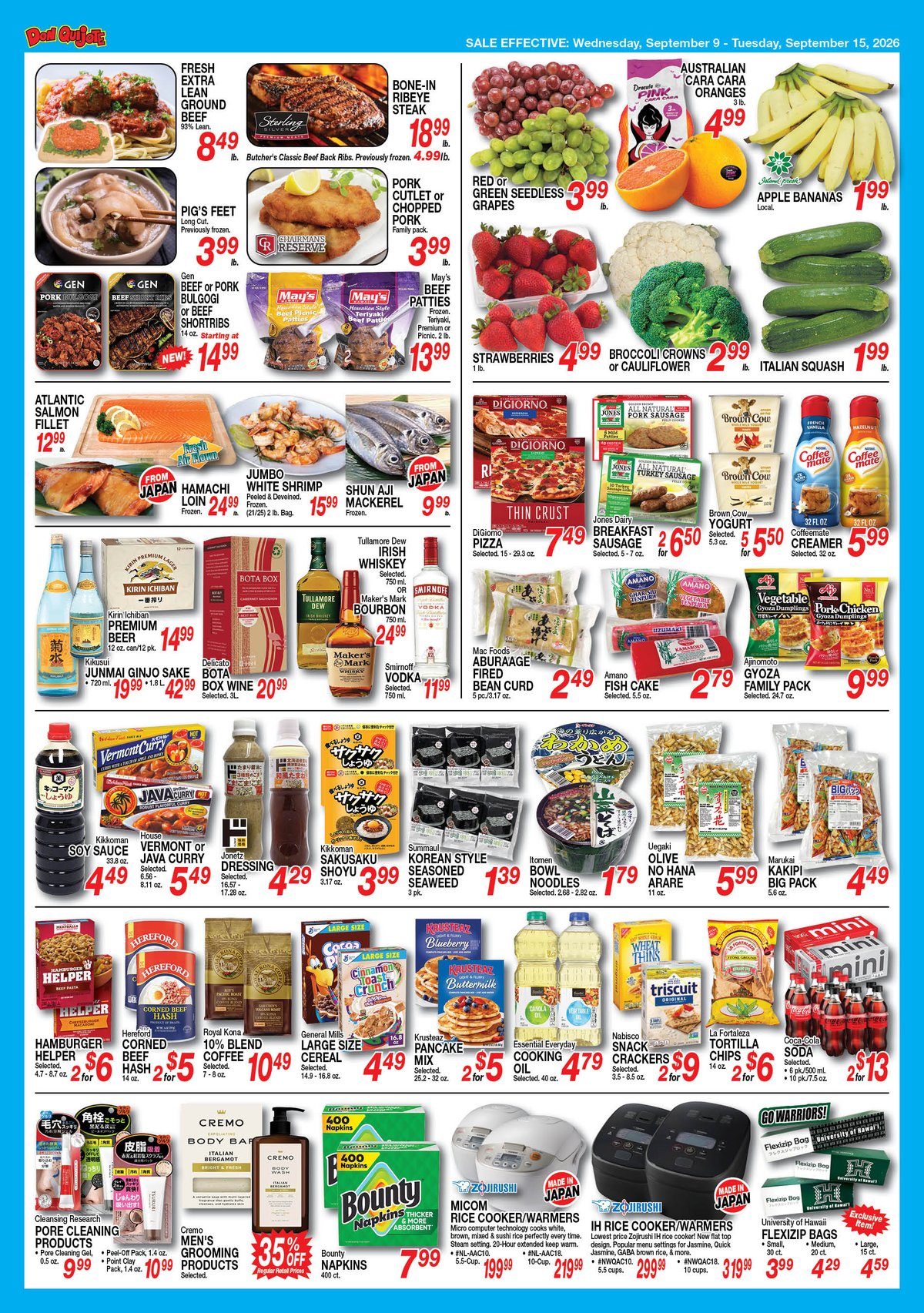 Weekly Flyer Wed, Sep 9, 2026 - Tue, Sep 15, 2026