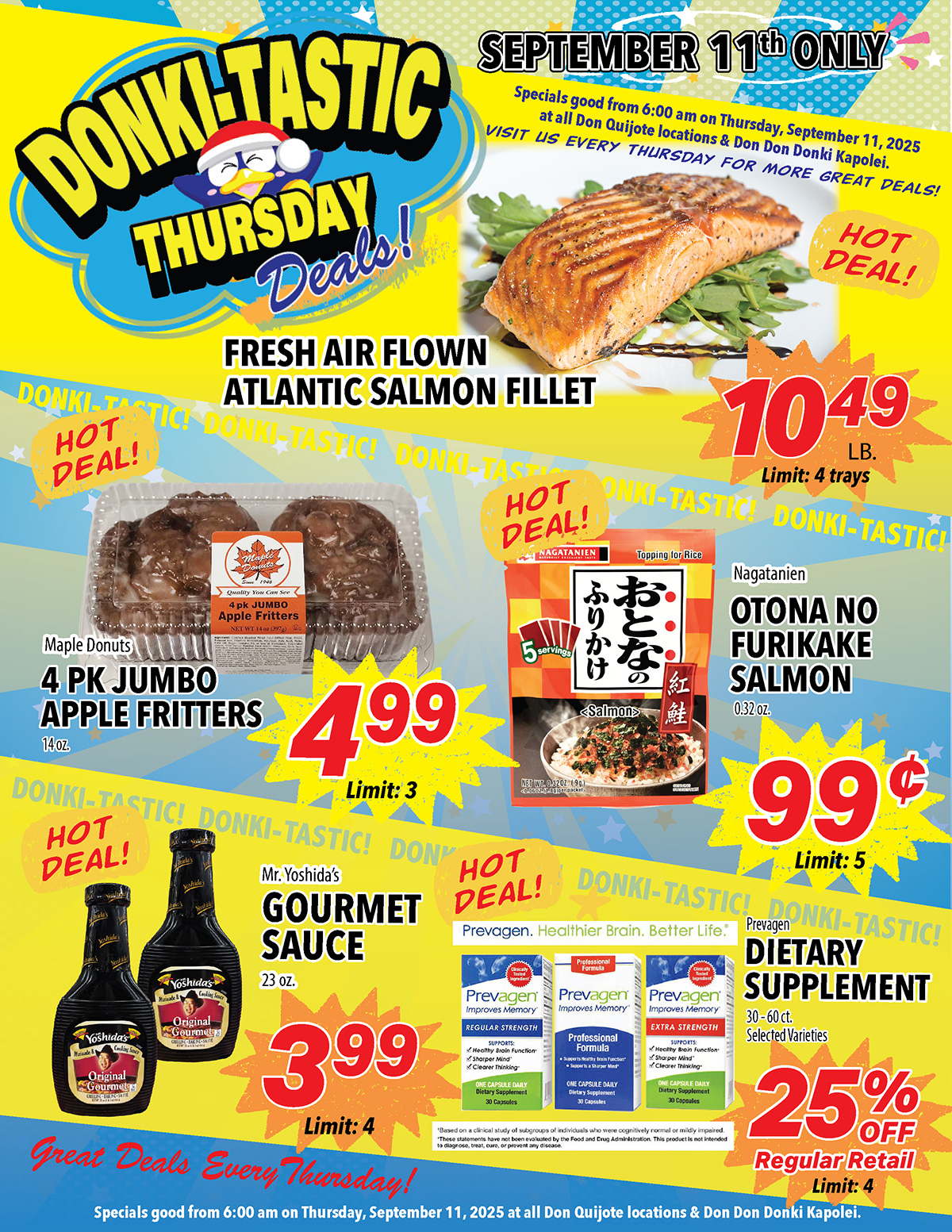 Donki-Tastic Thursday Flyer, Sep 11, 2025