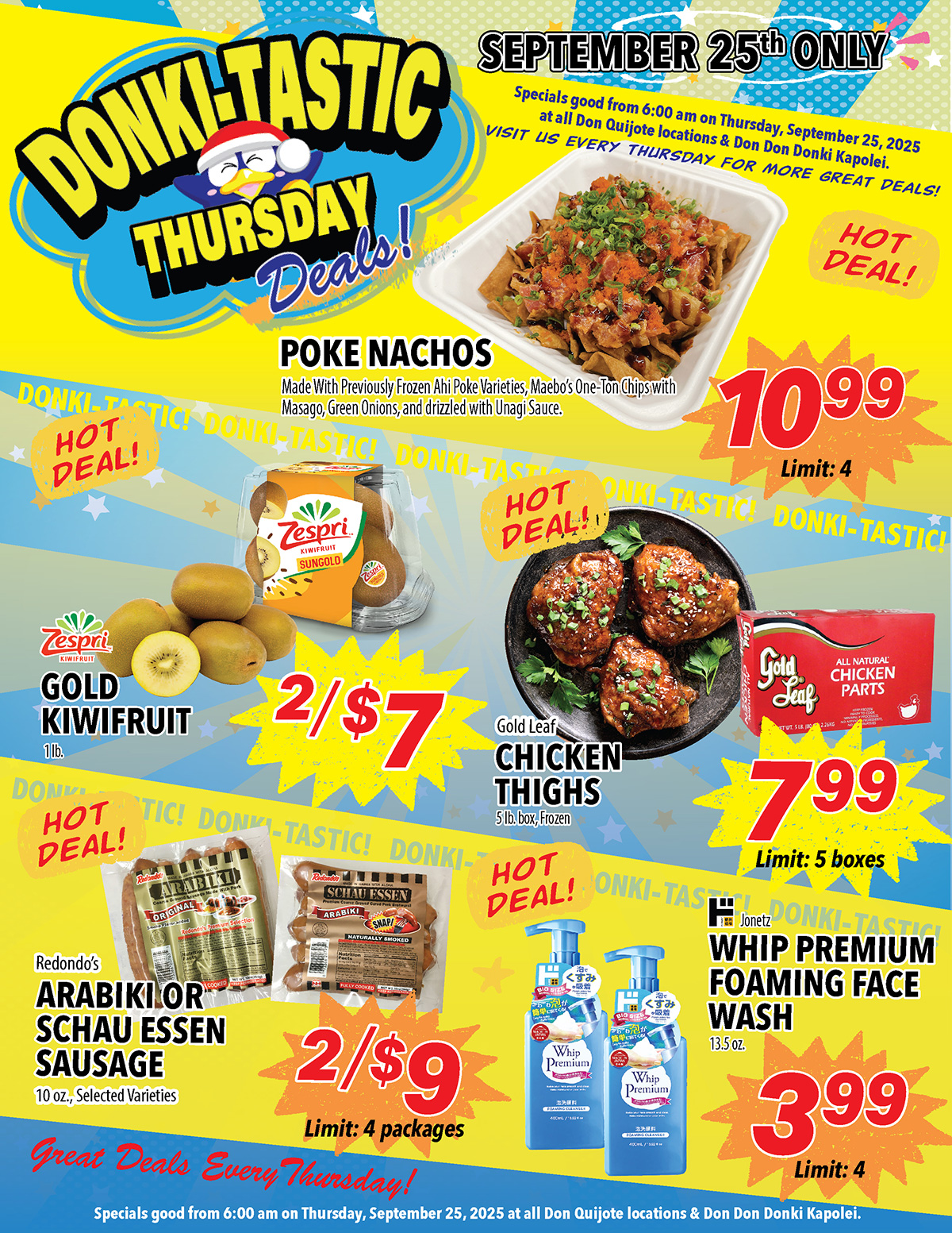 Donki-Tastic Thursday Flyer, Sep 25, 2025