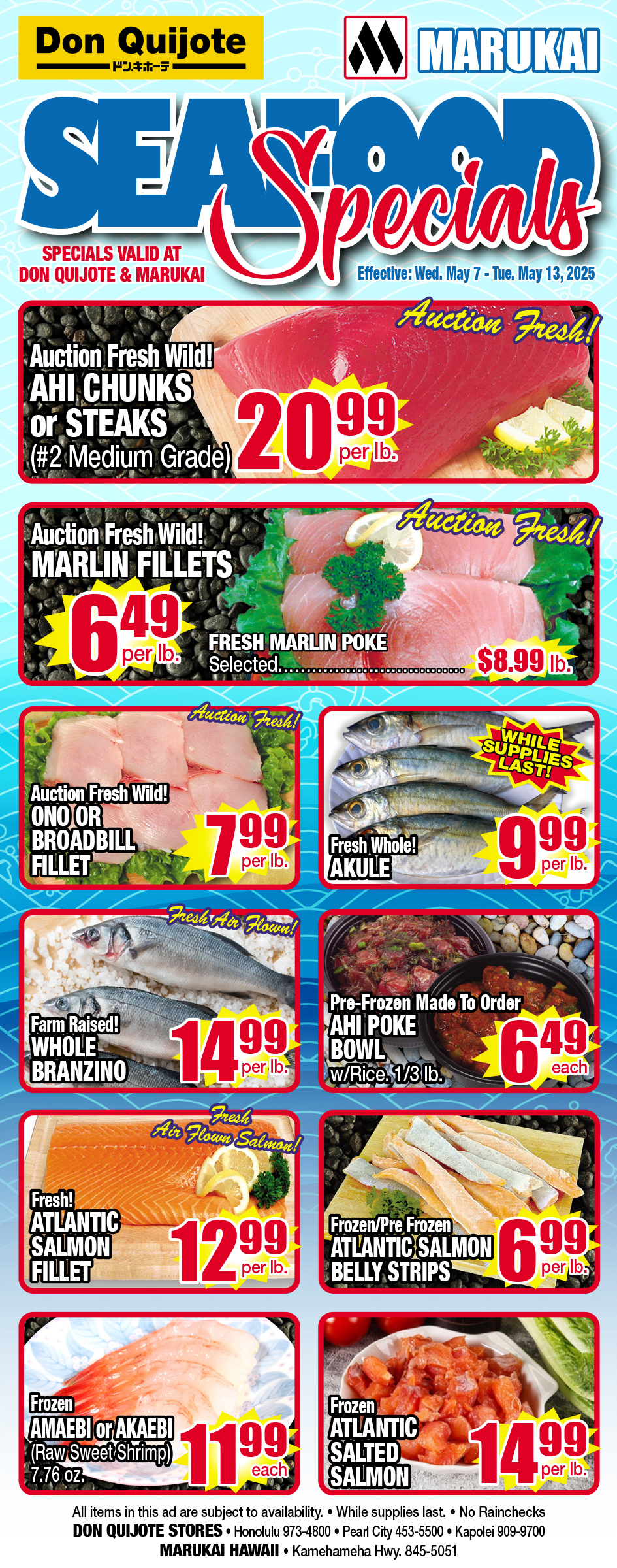 Seafood Flyer Wednesday, May 06, 2025 - Tuesday, May 13, 2025
