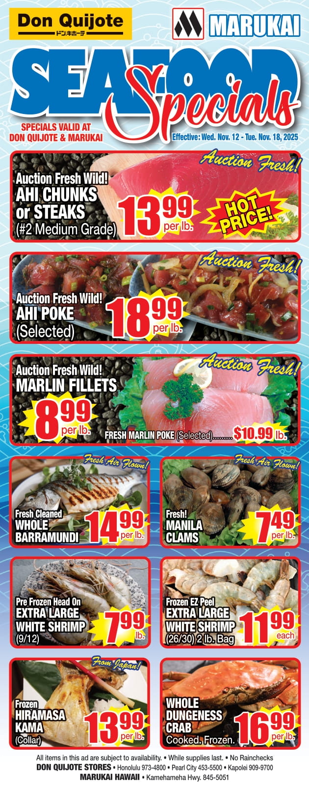Seafood Flyer Wed, Nov 12, 2025 - Fri, Nov 18, 2025