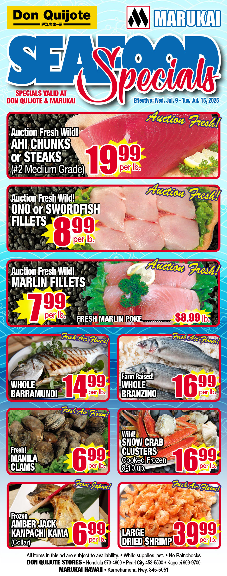 Seafood Flyer Wed, Jun 09, 2025 - Tue, Jul 15, 2025