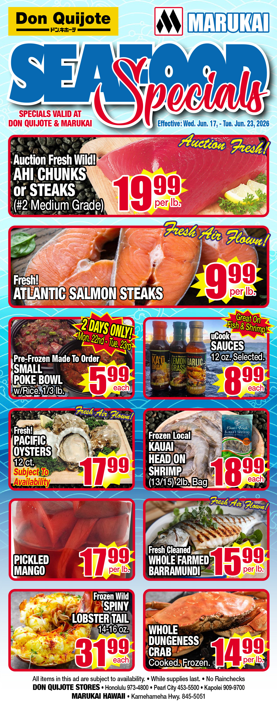 Seafood Flyer Wed, Jun 17, 2026 - Tue, Jun 23, 2026
