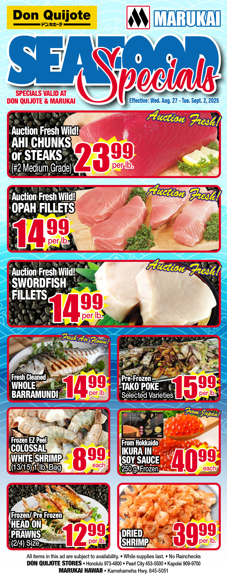 Seafood Flyer Wed, August 27, 2025 - Tue, September 02, 2025