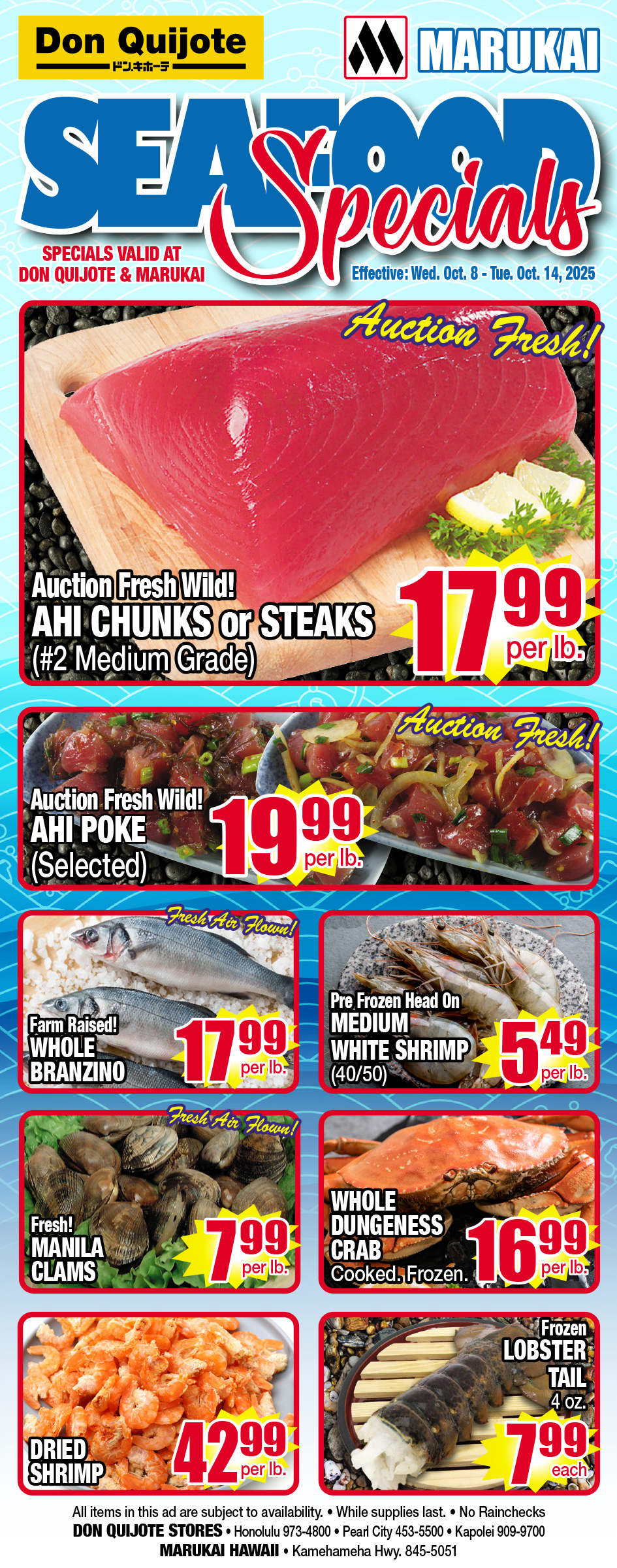 Seafood Flyer Wed, October 08, 2025 - Tue, October 14, 2025