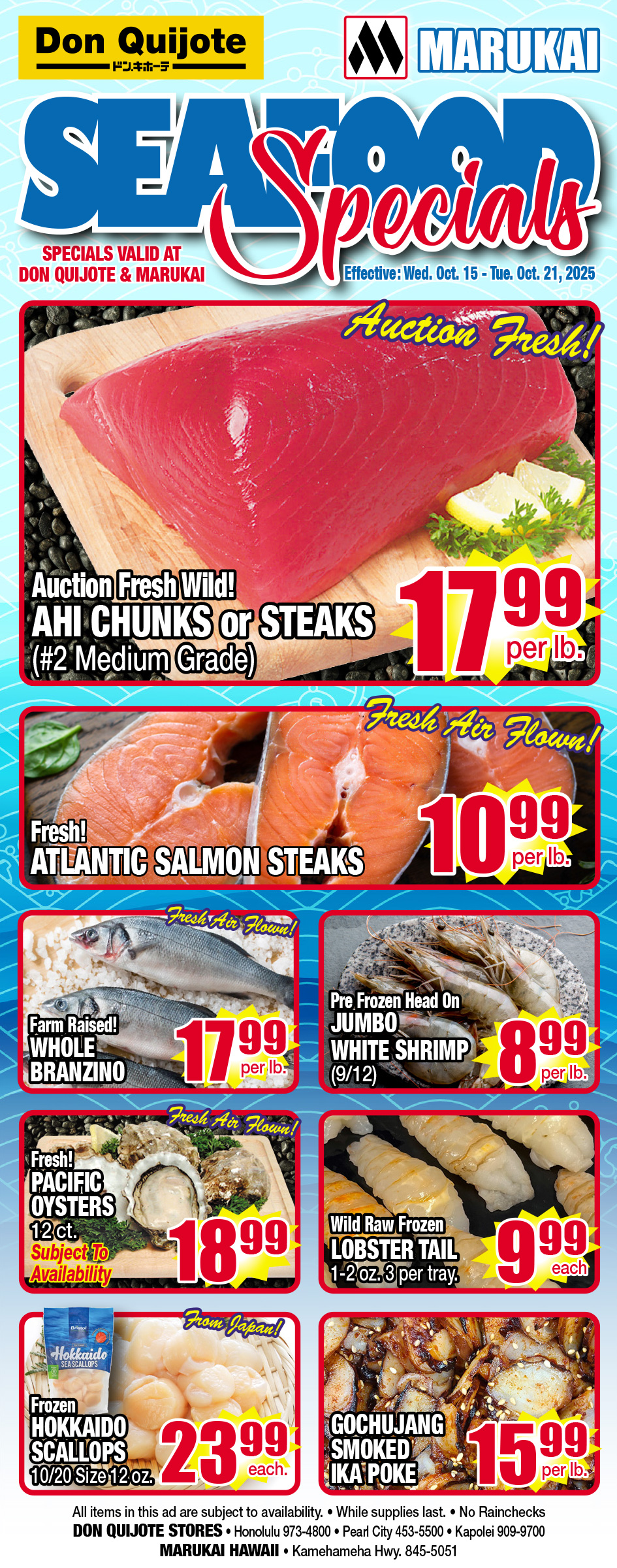 Seafood Flyer Wed, October 15, 2025 - Tue, October 21, 2025