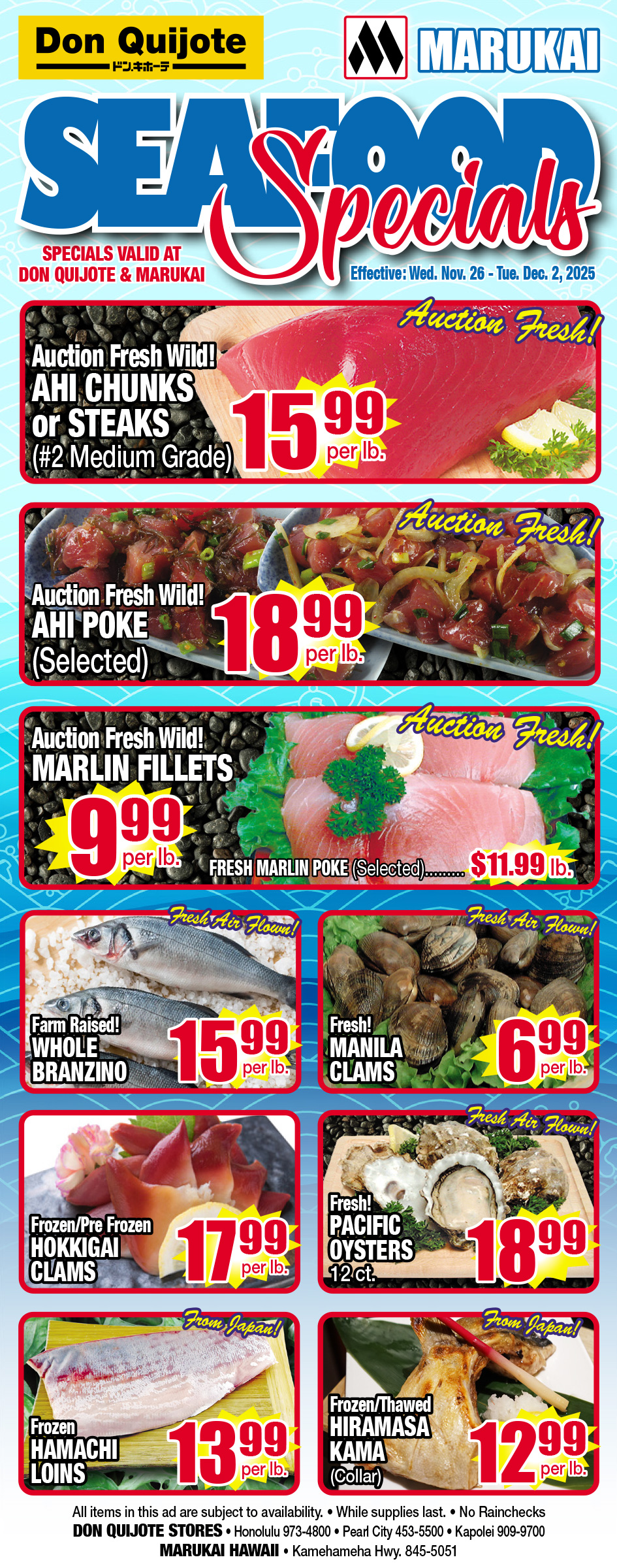 Seafood Flyer Wed, Nov 26, 2025 - Tue, Dec 02, 2025