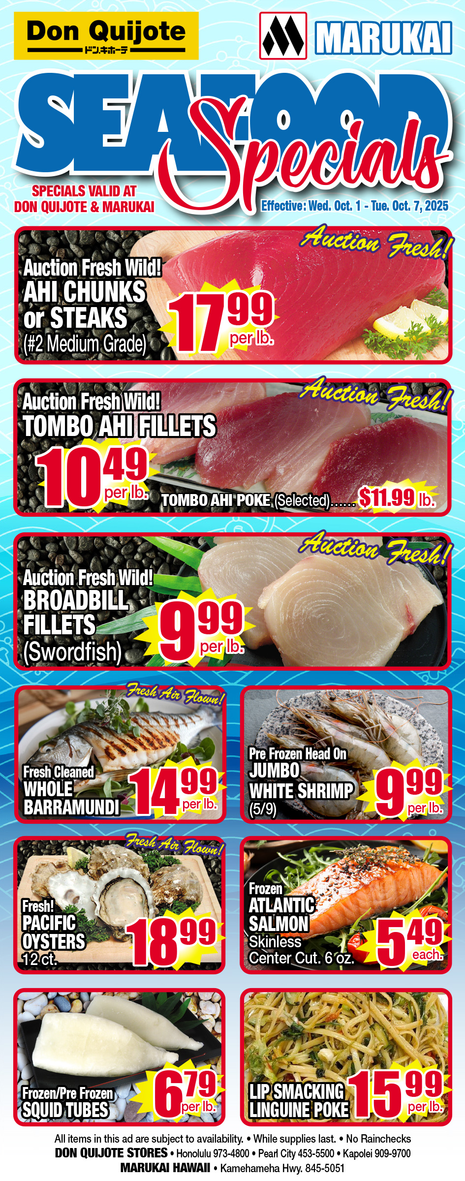 Seafood Flyer Wed, October 01, 2025 - Tue, October 07, 2025