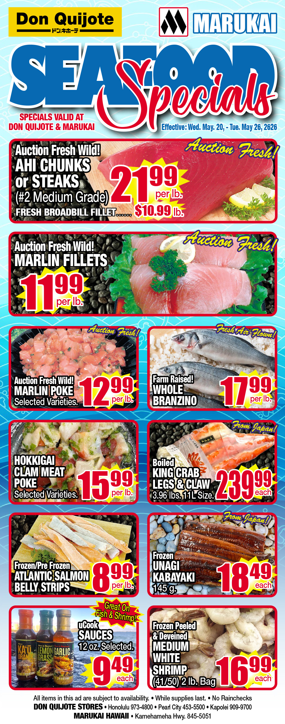 Seafood Flyer Wed, May 20, 2026 - Tue, May 26, 2026
