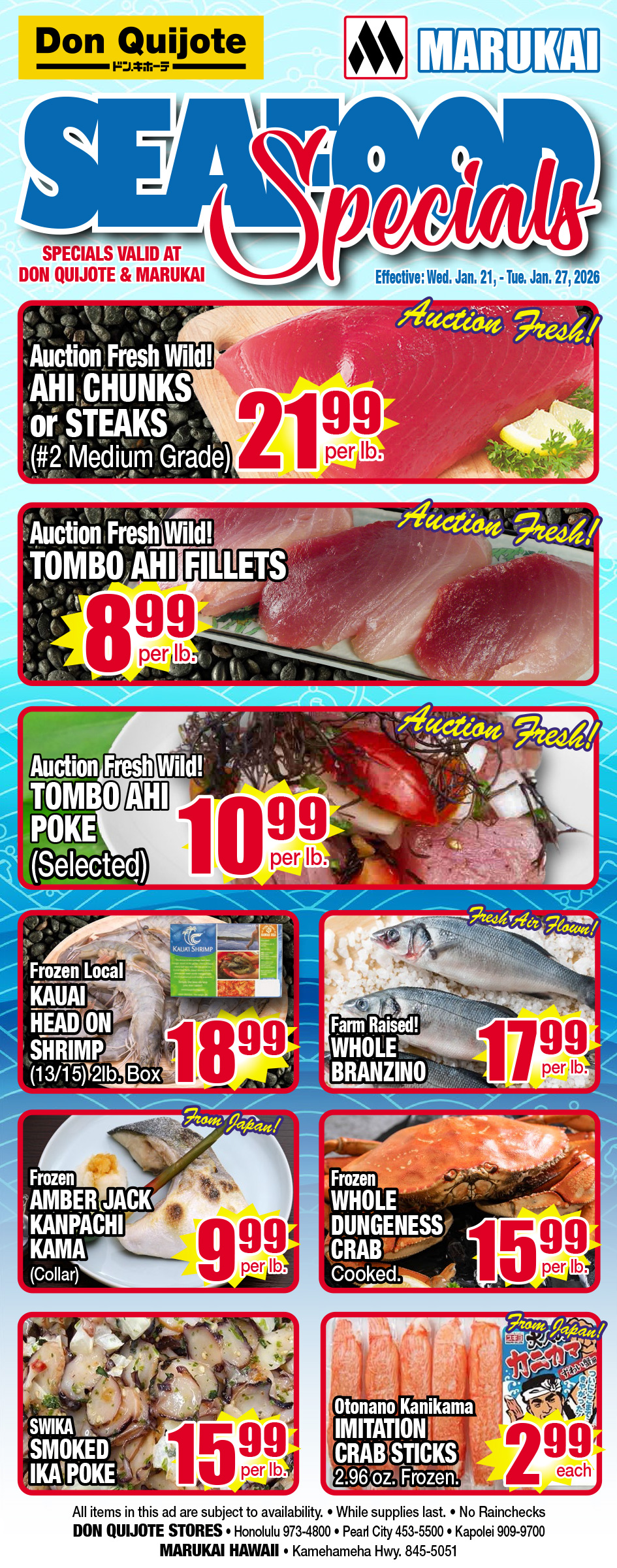 Seafood Flyer Wed, Jan 21, 2026 - Tue, Jan 27, 2026