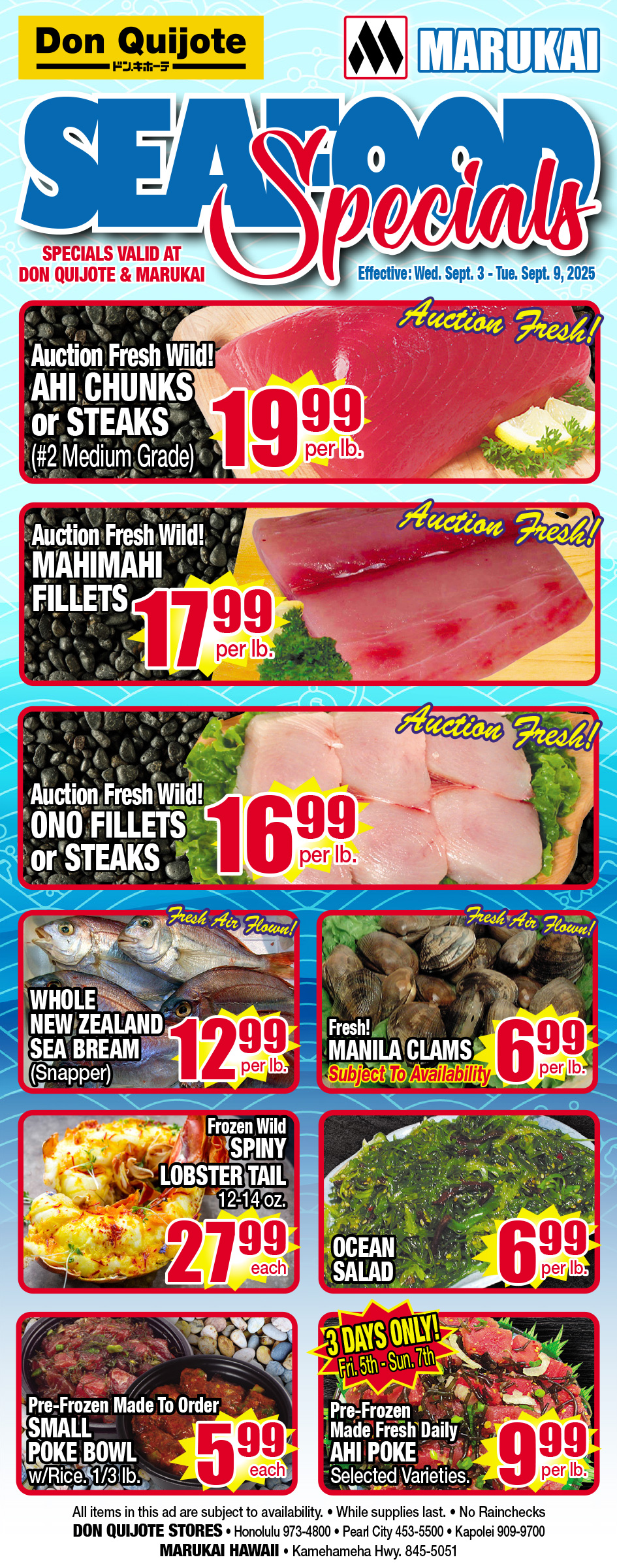 Seafood Flyer Wed, September 03, 2025 - Tue, September 09, 2025