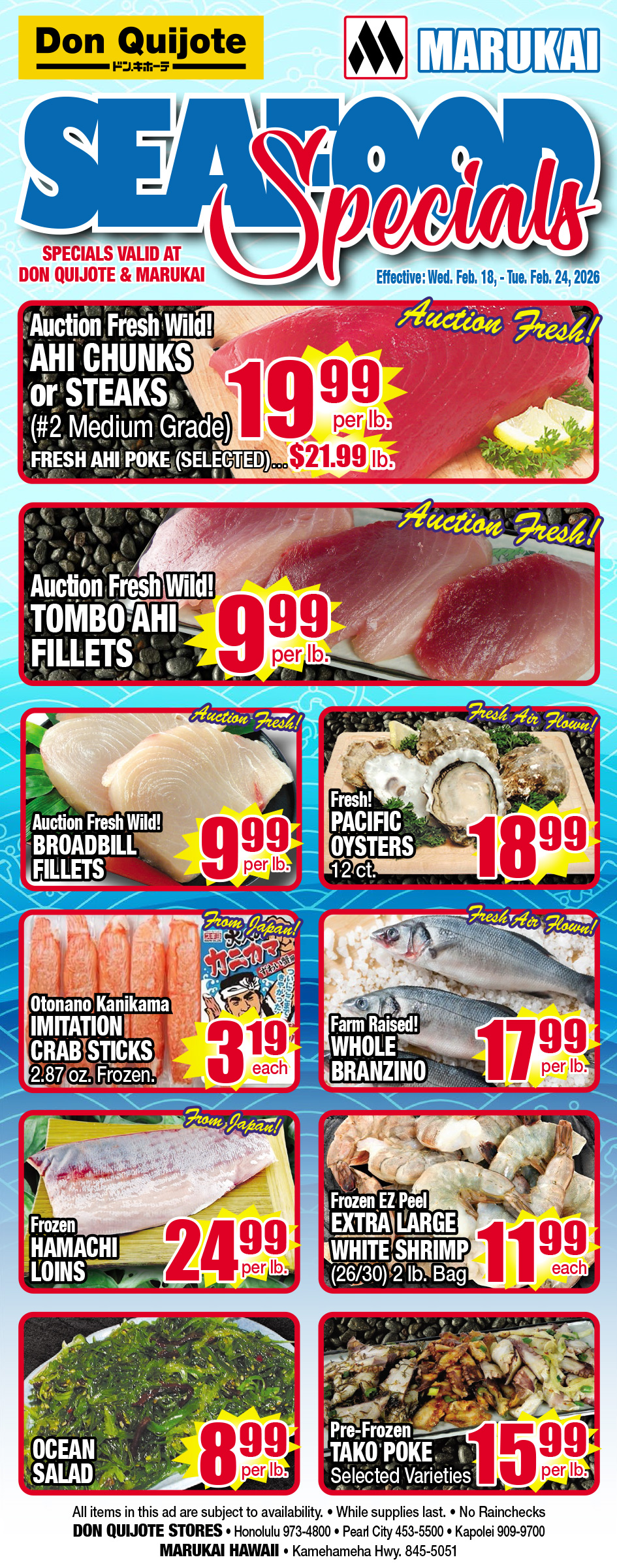 Seafood Flyer Wed, Feb 18, 2026 - Tue, Feb 24, 2026