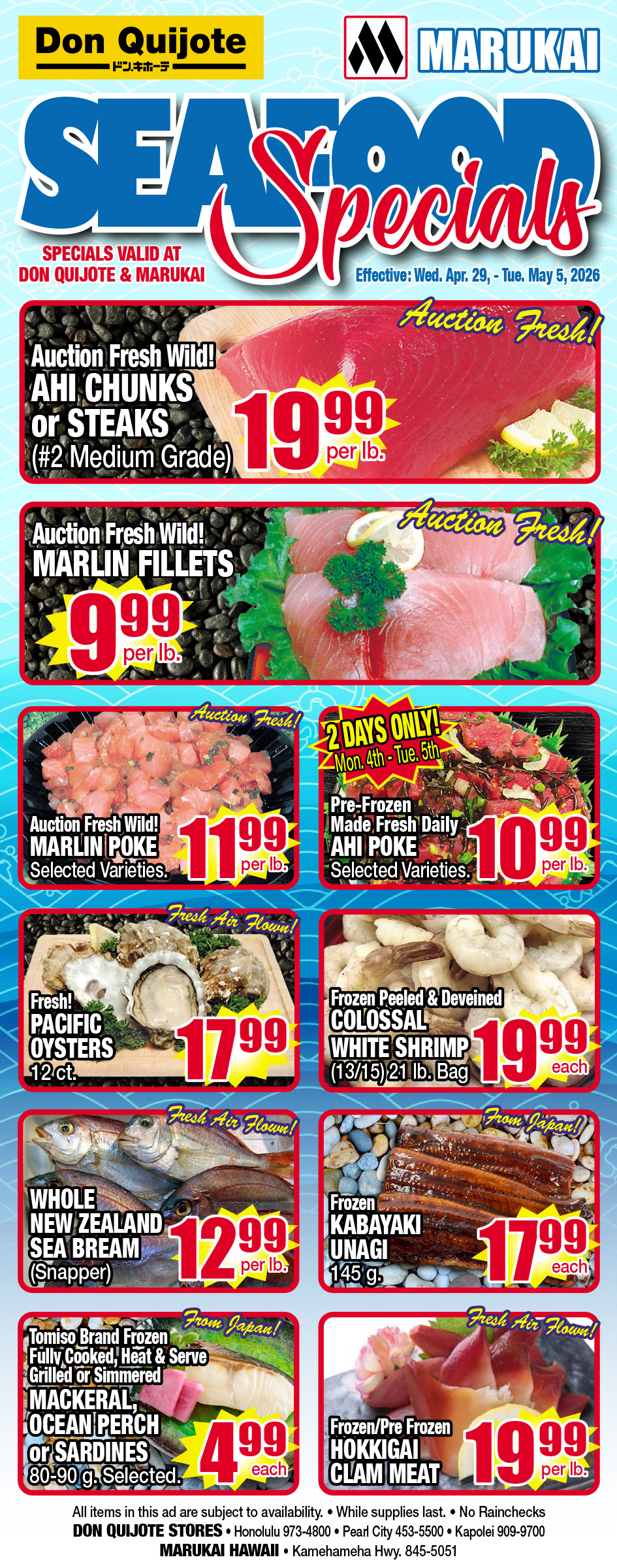 Seafood Flyer Wed, Apr 29, 2026 - Tue, May 05, 2026